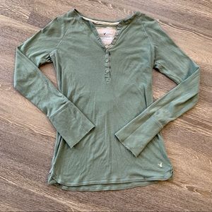 Green American Eagle shirt